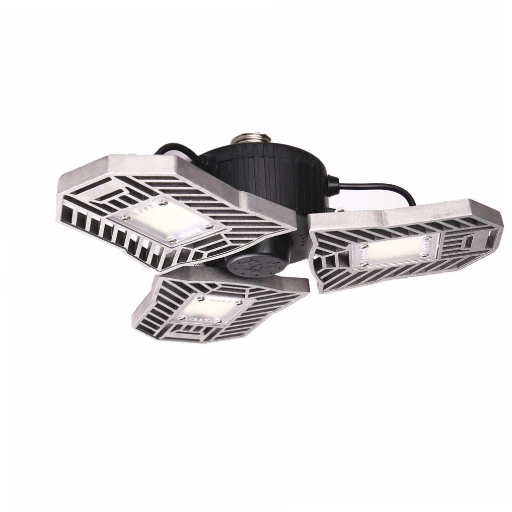 60W Deformable UFO LED High Bay White Light for Industrial Use - Silver 60W