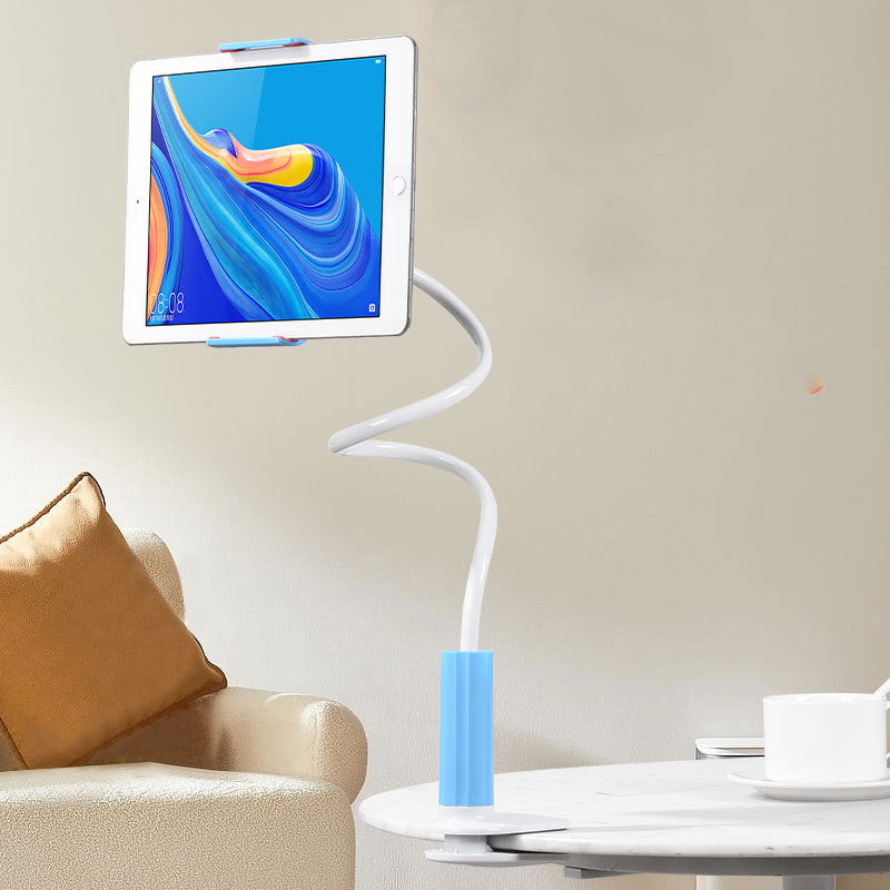 360 Degree Spiral Base Lazy Mobile Phone Tablet Stand - Universal Blue