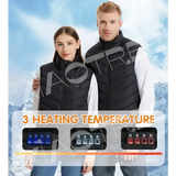 Heated Vest Jacket for Men & Women – Electric USB Winter Thermal Coat 28/9 Zone Body Warmer 6XL