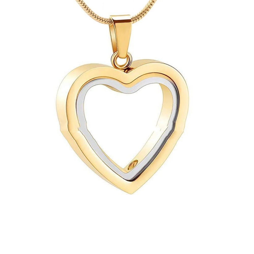 Stainless Steel Pendant - Heart-Shaped Cremation Jewelry for Memorials