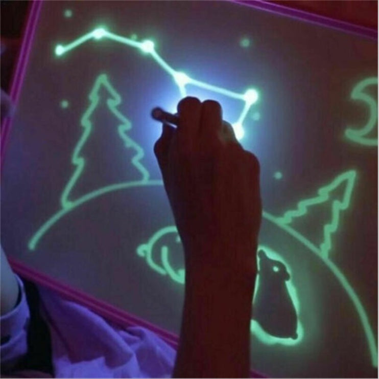 Luminous Drawing Tablet with Flashlight Marker