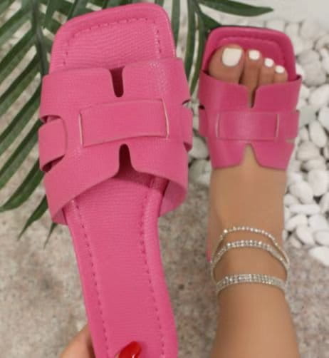 Square Toe Sandals - Stylish Flat Summer Footwear for Women