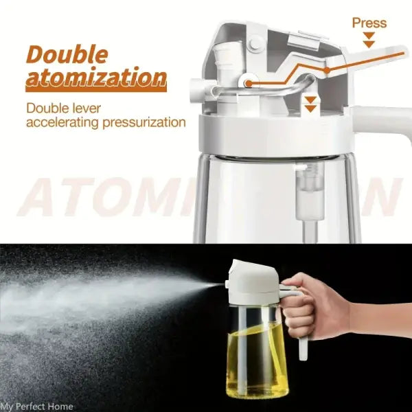2in1 500ml Plastic kitchen oil sprayer Spray Oil Olive spray bottle for oil Dispenser BBQ Baking Roasting Picnic
