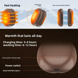 2in1 Magnetic Hand Warmers 3 Adjustable Heat Settings Fast 3 Second Heating Dual Sided Warmth Massage USB