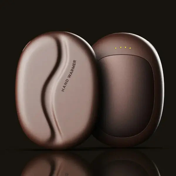 2in1 Magnetic Hand Warmers 3 Adjustable Heat Settings Fast 3 Second Heating Dual Sided Warmth Massage USB - Brown1