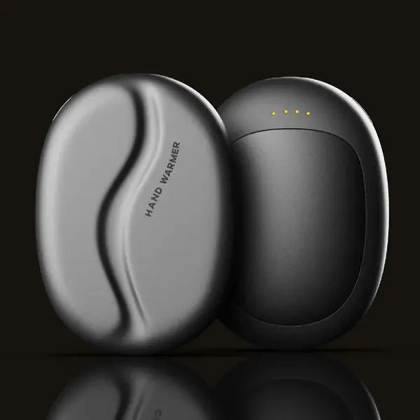 2in1 Magnetic Hand Warmers 3 Adjustable Heat Settings Fast 3 Second Heating Dual Sided Warmth Massage USB - Black1