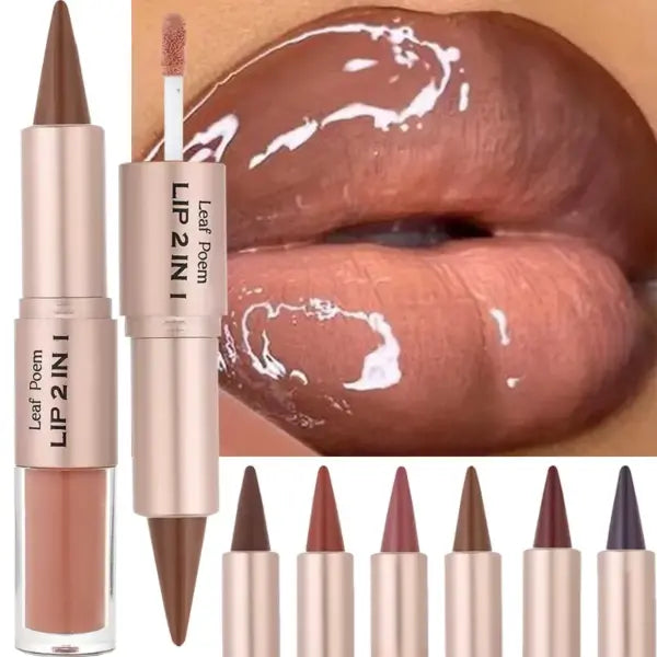 Paraffinum liquidum model lip liner waterproof nude brown