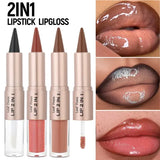 Paraffinum liquidum model lip liner waterproof nude brown