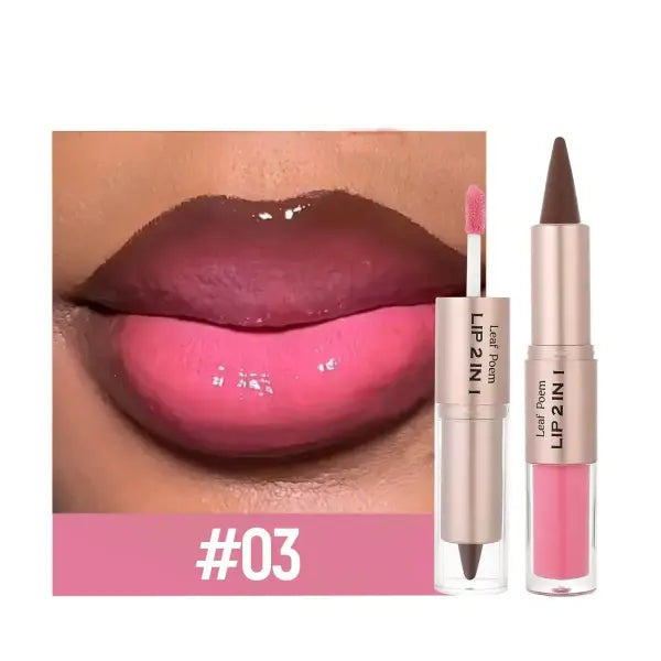 Paraffinum liquidum model lip liner waterproof nude brown - PF1433-03