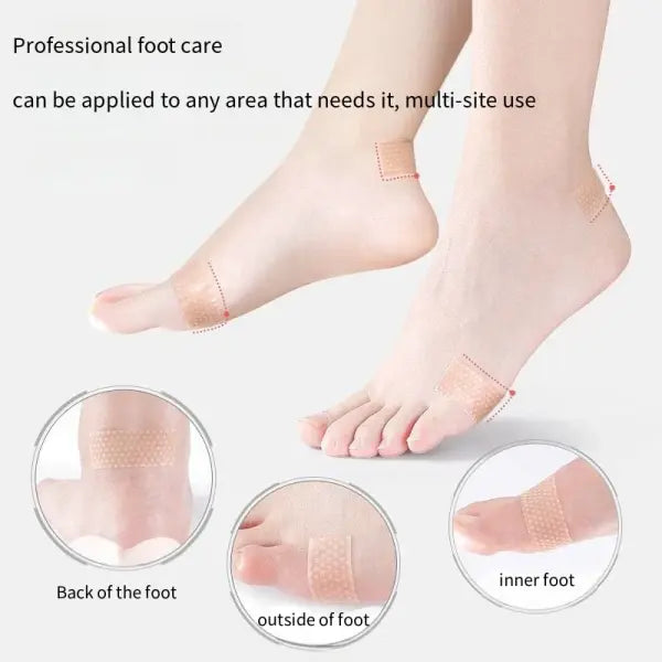 2pcs/1PC cone Gel Heel Stickers Heel Protector Biomimetic Anti Pain Relief Foot Care Multifunctional Invisible Heel
