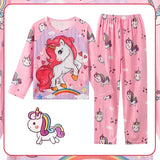 2pcs/set New Children Pyjamas Minnie Elsa Duck Cartoon Girls Sets Kid Home Wear boys and girls Travel Casual Sleepwear