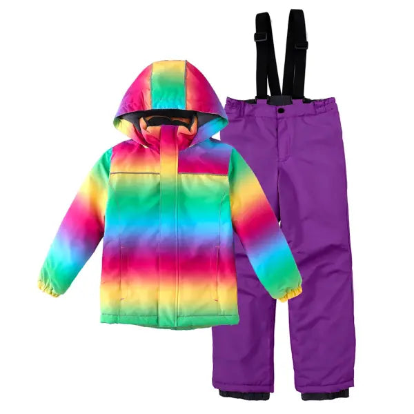 Kids Waterproof Ski Suit Set – Warm Windproof Snowboard Jacket & Pants for Boys & Girls (3–12T) - 4 / CHINA / 130 6-7T