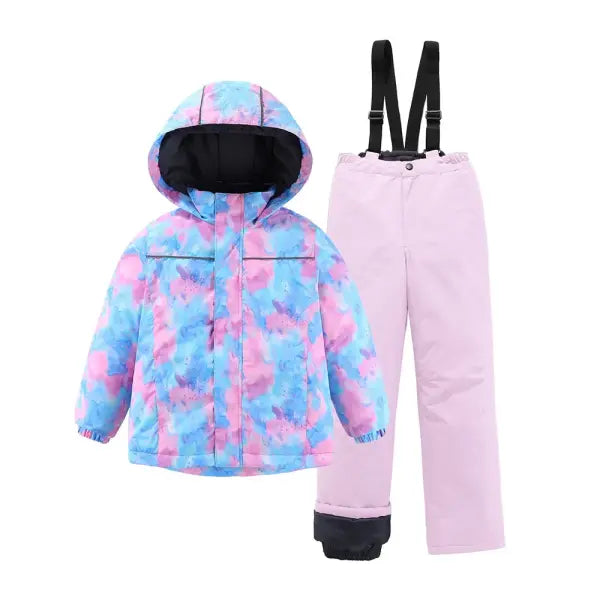 Kids Waterproof Ski Suit Set – Warm Windproof Snowboard Jacket & Pants for Boys & Girls (3–12T) - 18 / CHINA / 130 6-7T