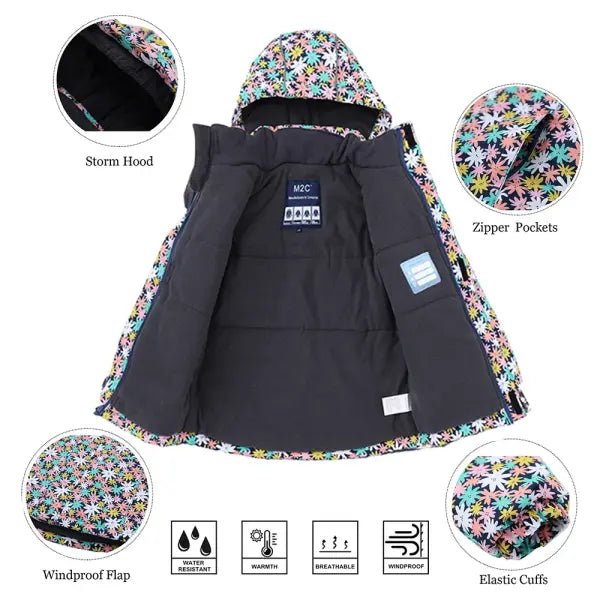 Kids Waterproof Ski Suit Set – Warm Windproof Snowboard Jacket & Pants for Boys & Girls (3–12T)