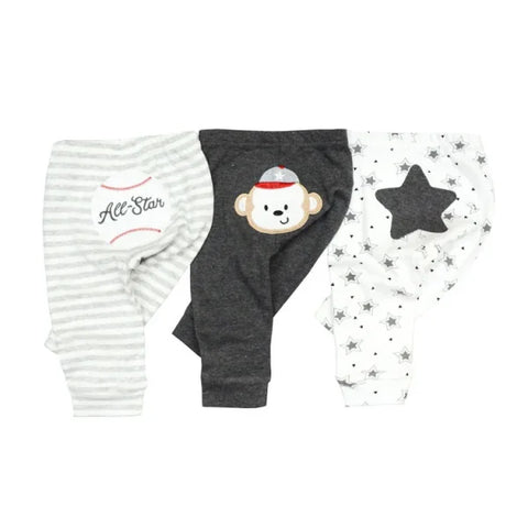 3/4/5PCS Newborn Baby Pants – 100% Cotton Cartoon Trousers for 0–24M - Himpall