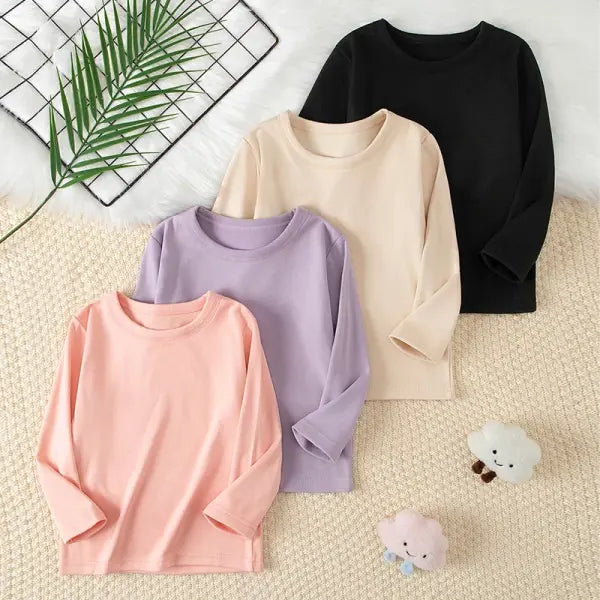 Childrens Unisex Knit Polyester Top 7-13Y True Fit - 4pcs-cfx-csct-nv / 100cm