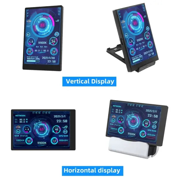Turzx Software Type C Secondary 3.5 Inch Display for PC Monitoring