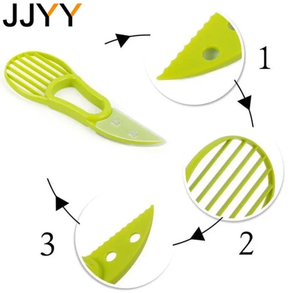 3-in-1 Avocado Slicer and Pulp Separator Kitchen Tool by STONEGO - Himpall