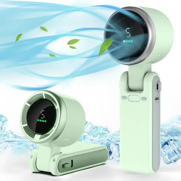 Golden Sunday Rechargeable Fan Metal Portable Travel Cooling - WHITE-1pc