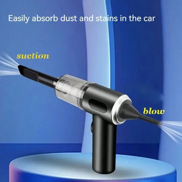 3-in-1 Integrated Suction & Blowing Vacuum Cleaner – USB Rechargeable Small Car & Household Vacuum - Himpall