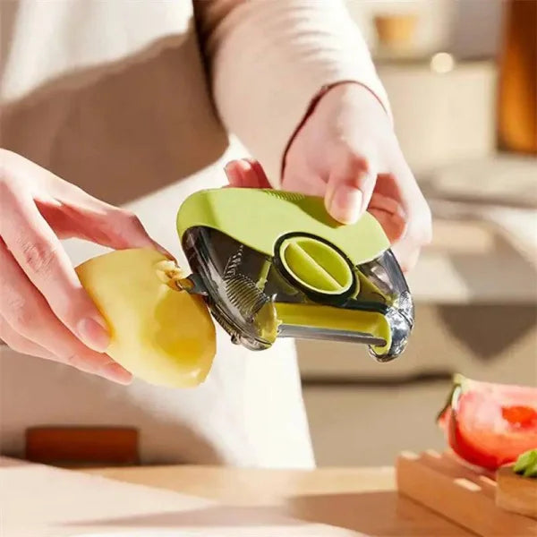 3-in-1 Peeler Multi-Functional Kitchen Tool with Stainless Steel Cutter - Himpall