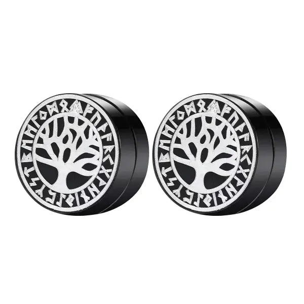 Magnetic Ear Stud Round Zircon Stainless Steel Punk Non Piercing Jewelry - type8