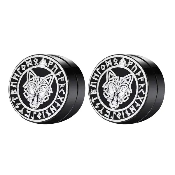 Magnetic Ear Stud Round Zircon Stainless Steel Punk Non Piercing Jewelry - type9