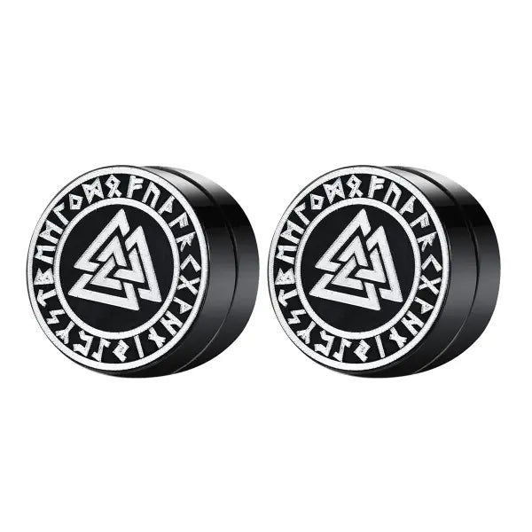 Magnetic Ear Stud Round Zircon Stainless Steel Punk Non Piercing Jewelry - type10