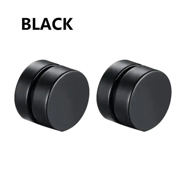 Magnetic Ear Stud Round Zircon Stainless Steel Punk Non Piercing Jewelry - type4
