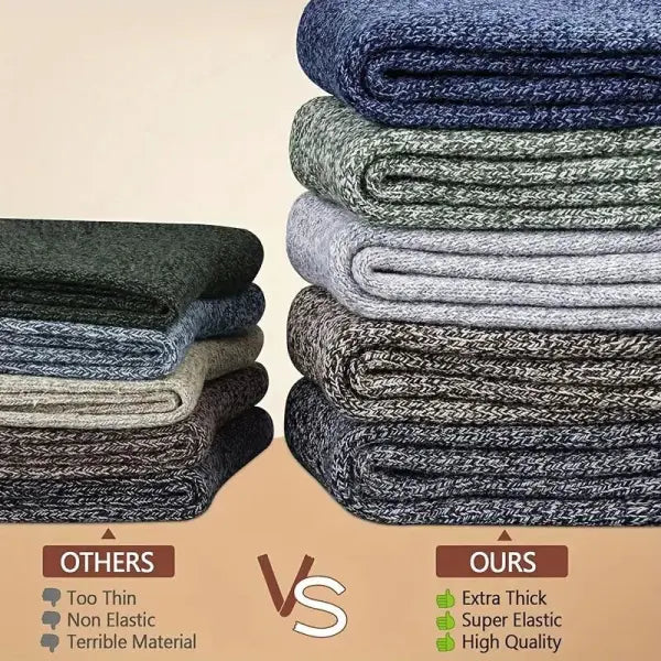 Mens Winter Thermal Towel Socks 3-Pack Spandex Obscene Picture