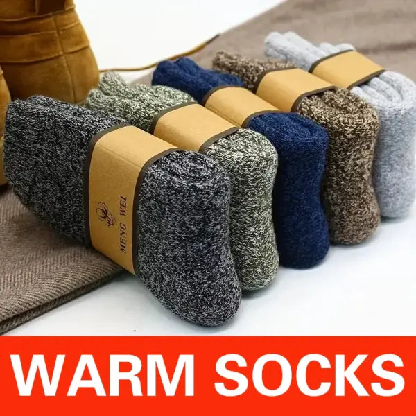 Mens Winter Thermal Towel Socks 3-Pack Spandex Obscene Picture