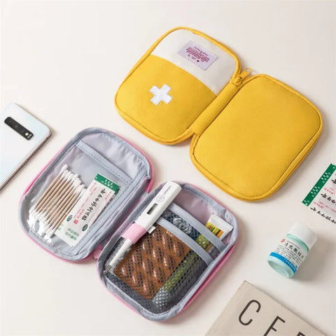 3 Pcs/Set Portable Medical Storage Bag – First Aid Kit Organizer for Travel & Camping - Himpall