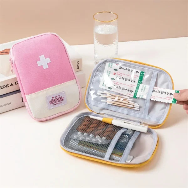 3 Pcs/Set Portable Medical Storage Bag – First Aid Kit Organizer for Travel & Camping - Himpall