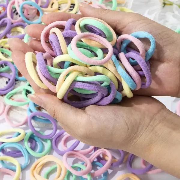 30-200pcs Hair Accessories for Women girl Basic Hair Bands Headband Hair Ropes Ties Ponytail Holder Simple