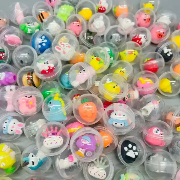 30/50 Pcs 32mm Transparent Eggshell Mixed Toy Kids Birthday Party Favor Pinata Gift Bag Filler Carnival Christmas Gift