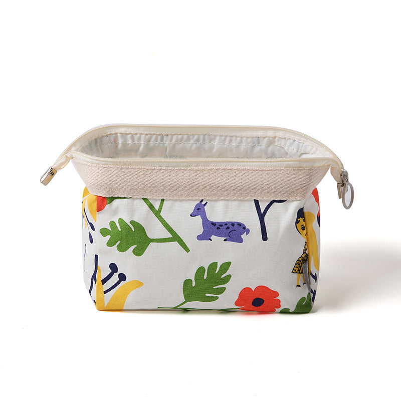 Waterproof Polyester Cotton Household Storage and Washing Bag - White