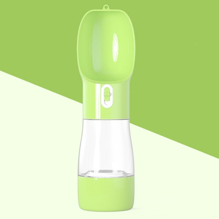 Portable Pet Food and Water Dispenser for Dogs and Cats - Green