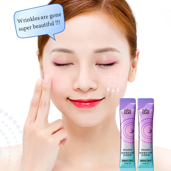 30pcs Anti-Wrinkle Sleeping Masks – Collagen Firming & Moisturizing Korean Facial Skincare - Himpall
