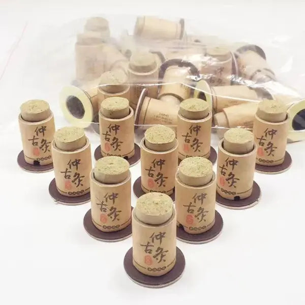 30Pcs High Qualitty Pure Moxa Sticks Wild Mugwort Self-stick Moxibustion Tube Paste Warm Acupoint Meridian Massage