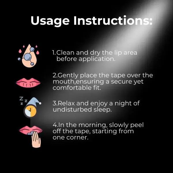 30PCS Sleep Mouth Tape – Gentle Strips to Keep Mouth Closed & Prevent Snoring for Home & Travel