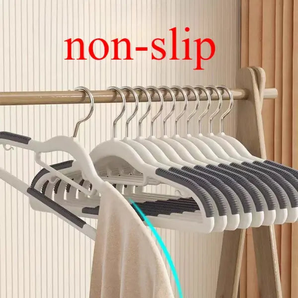 30Pcs Non-Slip Clothes Hangers with 360° Rotating Hook Sturdy Space-Saving Closet Organizers