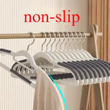 30Pcs Non-Slip Clothes Hangers with 360° Rotating Hook Sturdy Space-Saving Closet Organizers