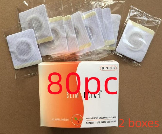Navel Belly Button Patch Slimming Patch Abdomen Magnetic Detox Sticker - 80 pcs with box 2PC