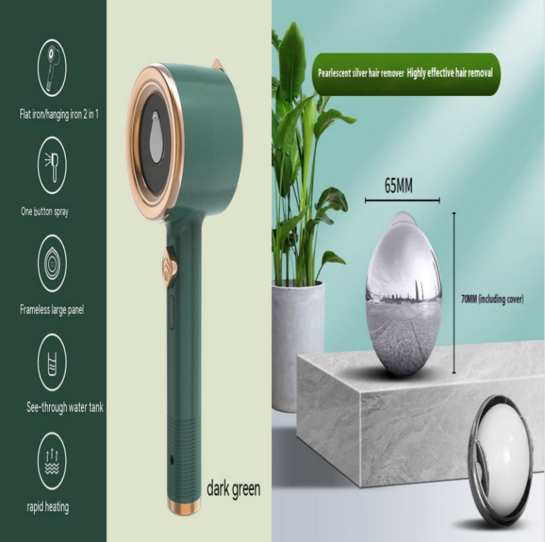 Portable Handheld Steam Iron and Garment Steamer Ironing Machine - Green set / Au / 1PCS - Hair Remover