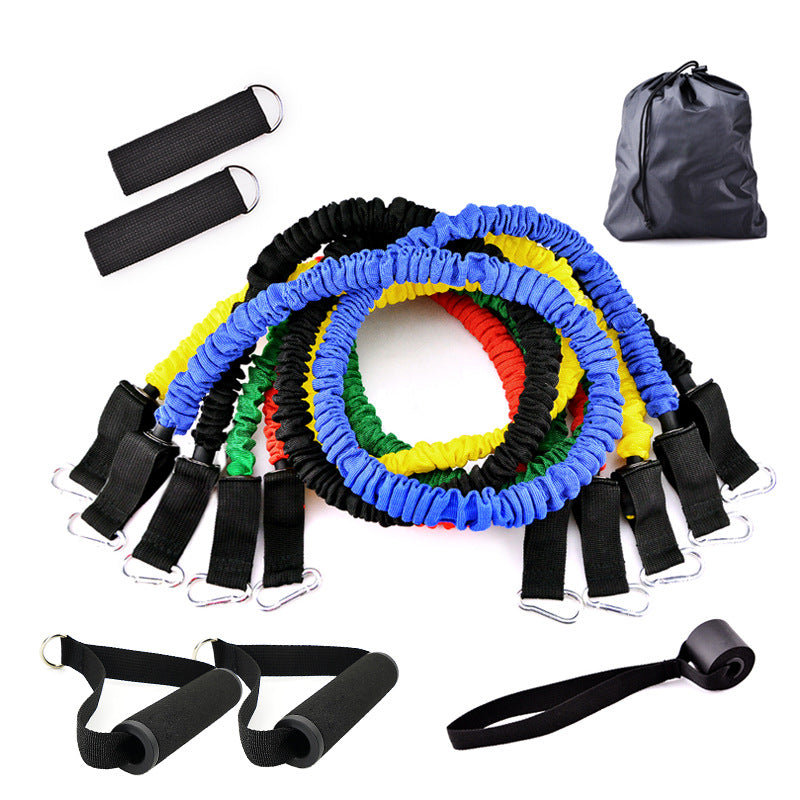 Resistance Band Set with Soft Foam Handles and Ankle Straps