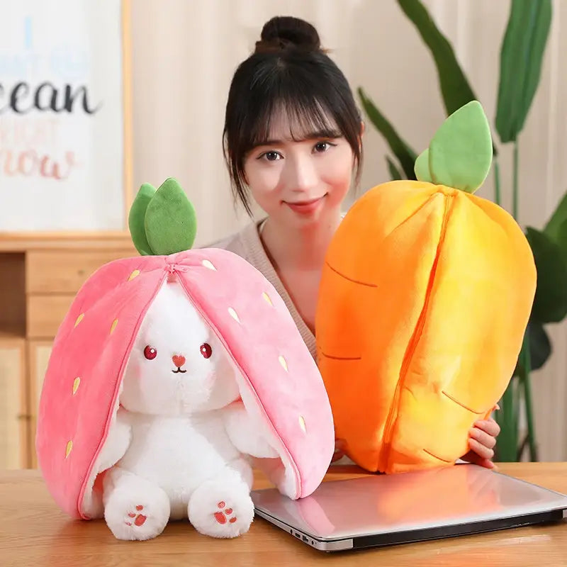 Carrot Plushie – Cute Rabbit Plushie Toy for Kids and Collectors