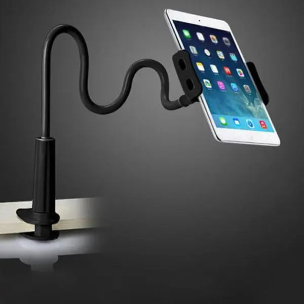 360 Degree Spiral Base Lazy Mobile Phone Tablet Stand - Black