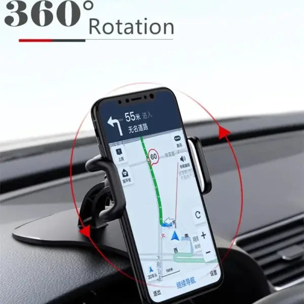 360 Rotatable Car Phone Holder Universal Cell Phone Stands Car Rack Dashboard Support for Auto Grip Mobile Phone Fixed