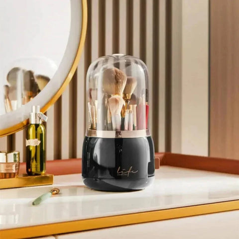 360° Rotating Makeup Brush Holder Portable Makeup Organizer Solution - Himpall