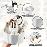 Rotating Makeup Organizer Plastic Cosmetic Storage PP 5 Compartment Holder